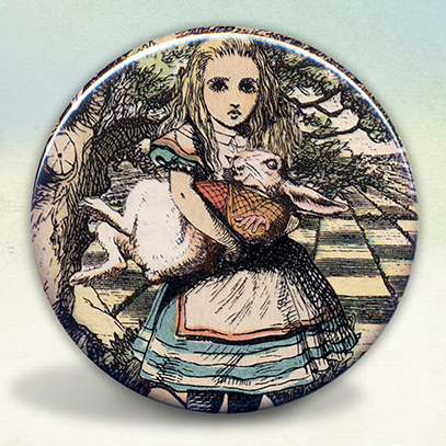 Alice Holding The White Rabbit